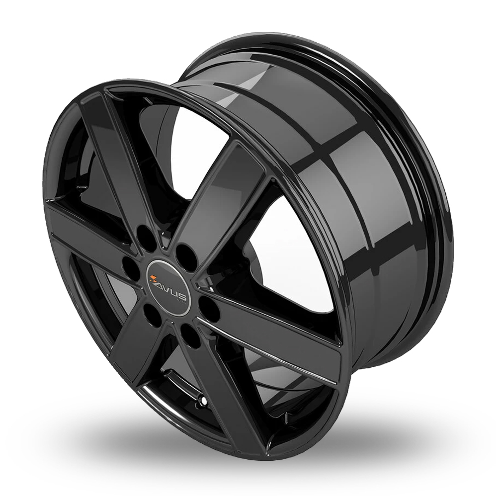 16" Avus Racing AC-V61 Black Alloy Wheels