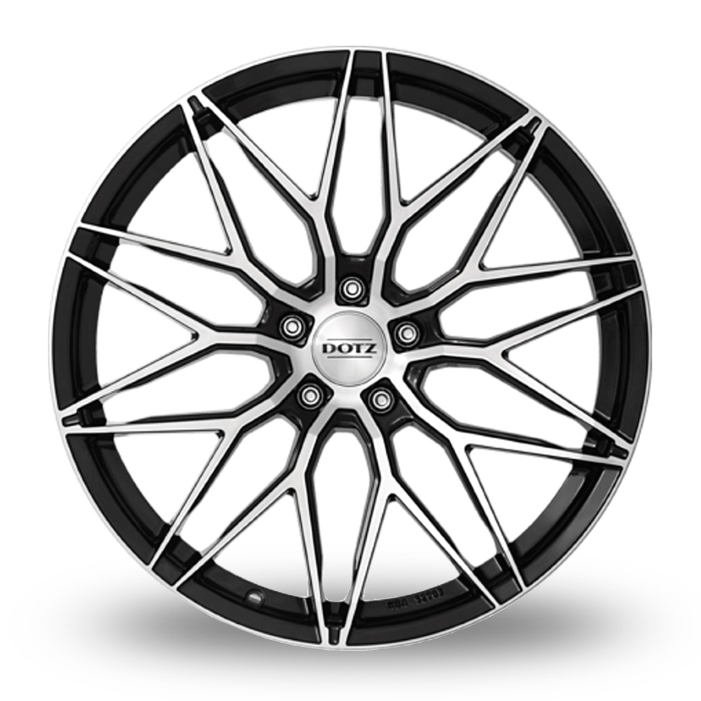 18" Dotz Suzuka Black Polished Alloy Wheels