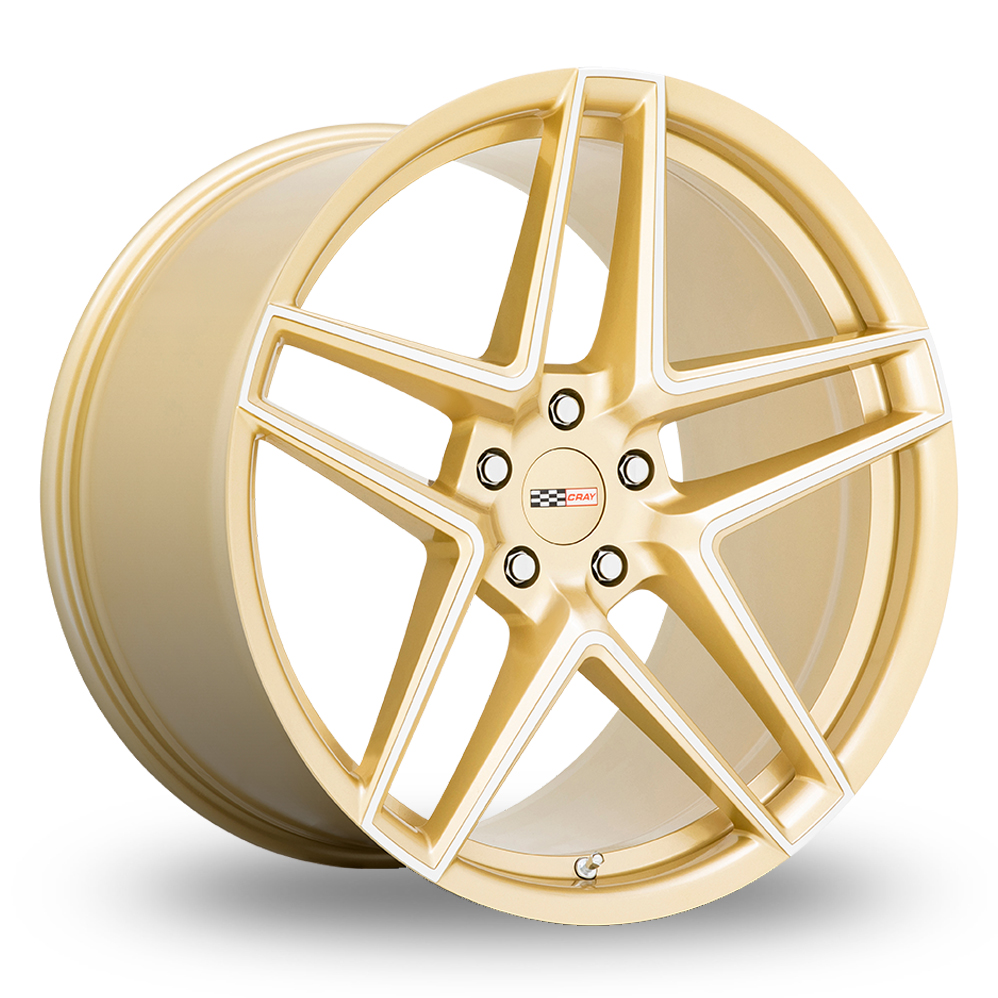 Cray Panthera (USA Warehouse) Gloss Gold With Mirror Face Alloy Wheels