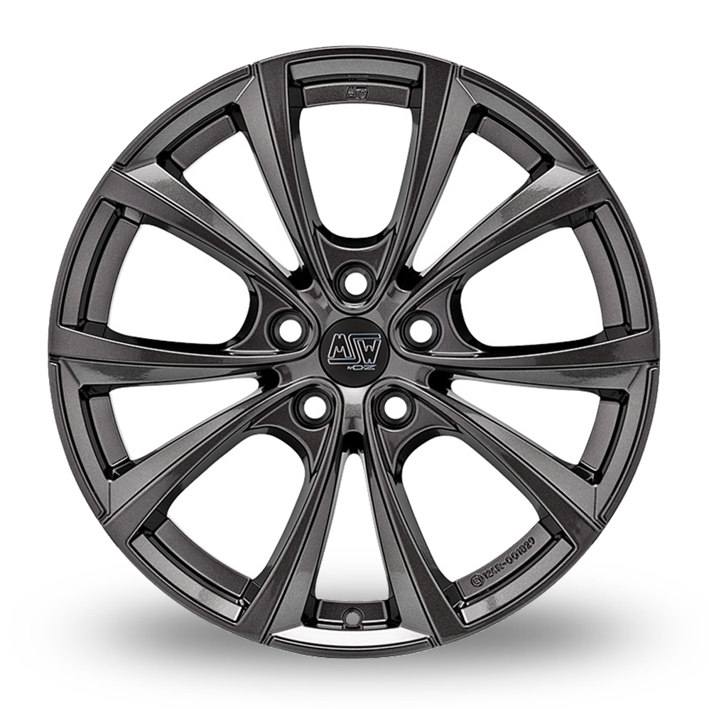 19" MSW (by OZ) 27T Gloss Dark Grey Alloy Wheels