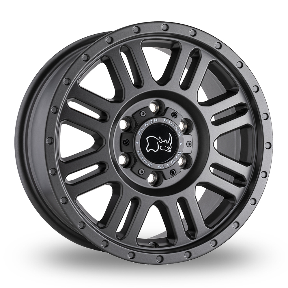 16" Black Rhino Yellowstone (USA Warehouse) Matt Gunmetal Alloy Wheels