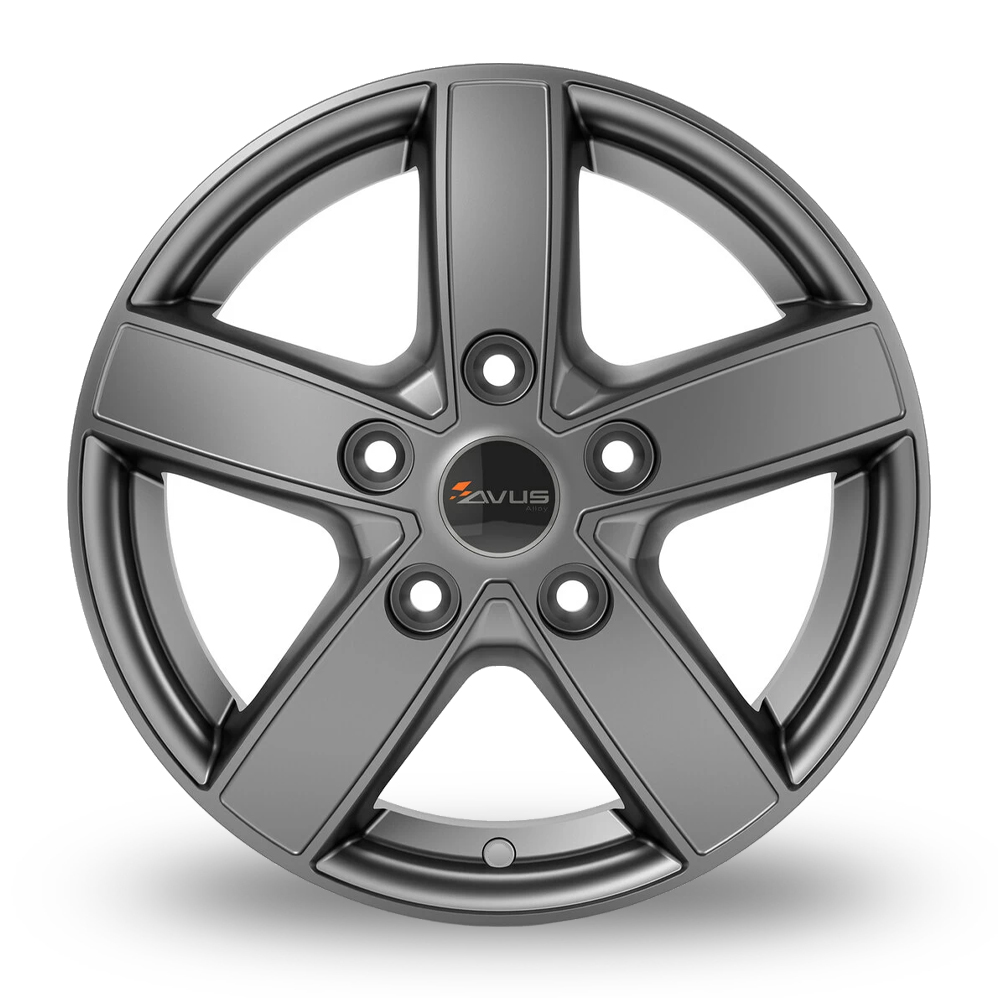 16" Avus Racing AC-V51 Matt Anthracite Alloy Wheels