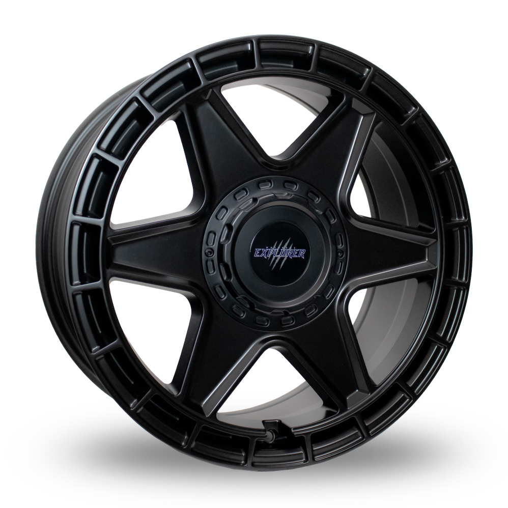 Wolfrace Explorer Black Wolf Three Matt Black Alloy Wheels