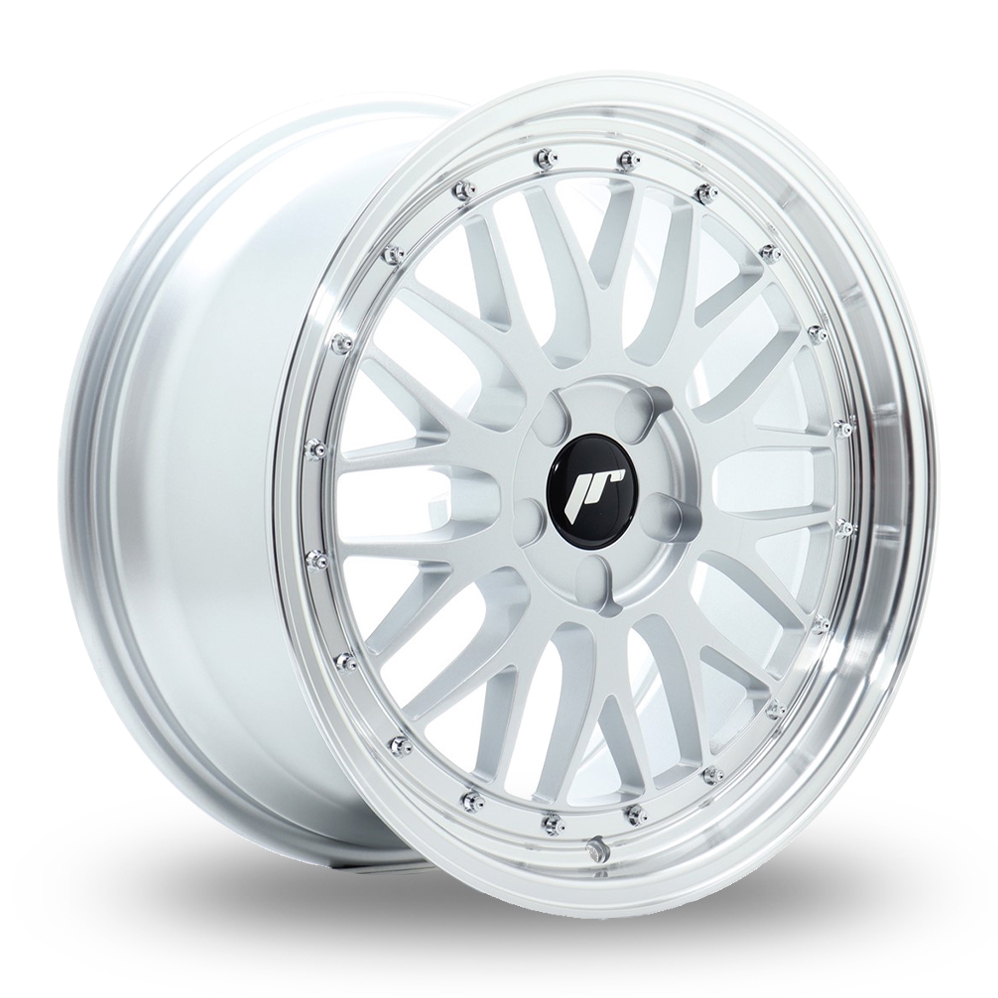 Japan Racing JR23 (8x18) (Custom Fitment) Hyper Silver Machined Lip Alloy Wheels