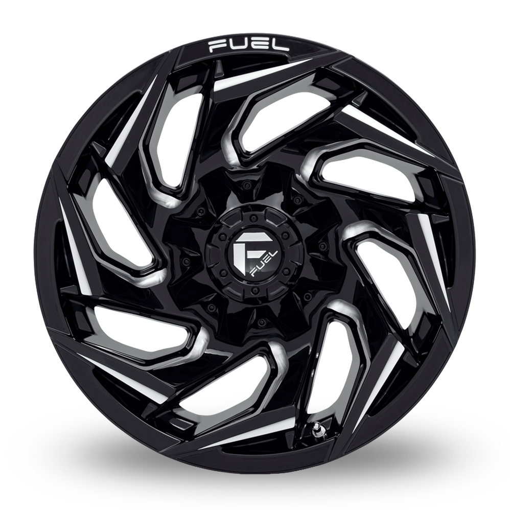 15" Fuel Off-Road D753 Reaction (USA Warehouse) Gloss Black Milled Alloy Wheels