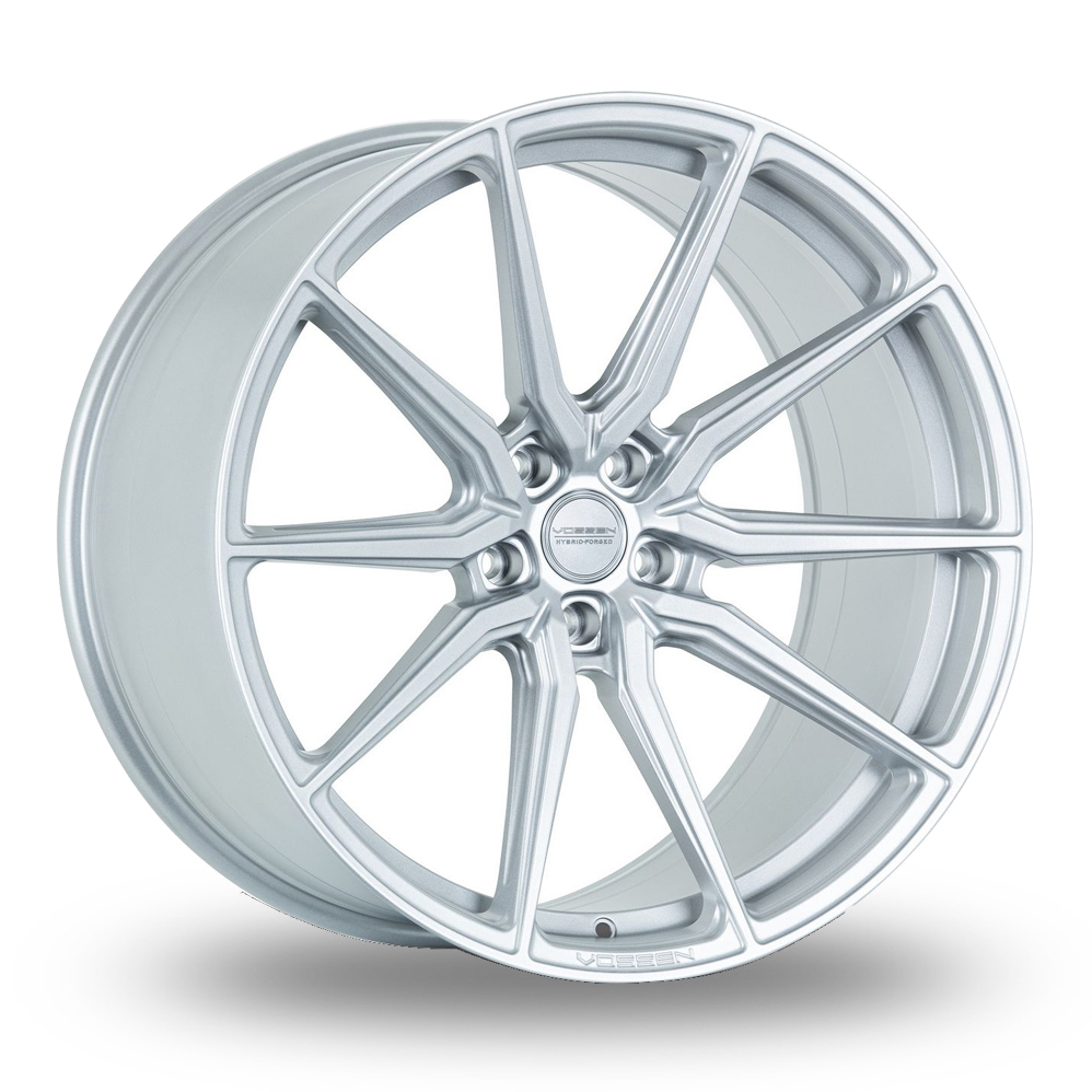 Vossen HF-3 (9.5x22) (Deep Concave) Silver Polished Alloy Wheels