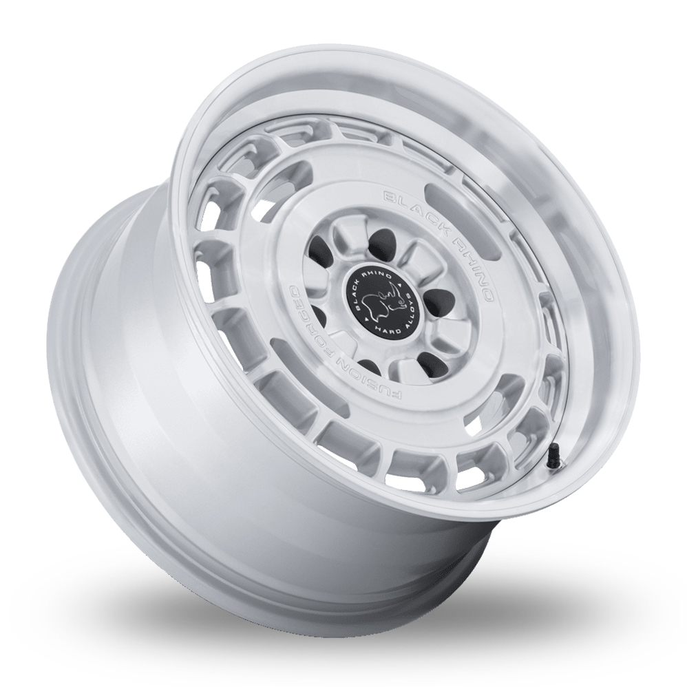 17" Black Rhino BR600 Vagabond (USA Warehouse) Gloss Silver Polished Alloy Wheels