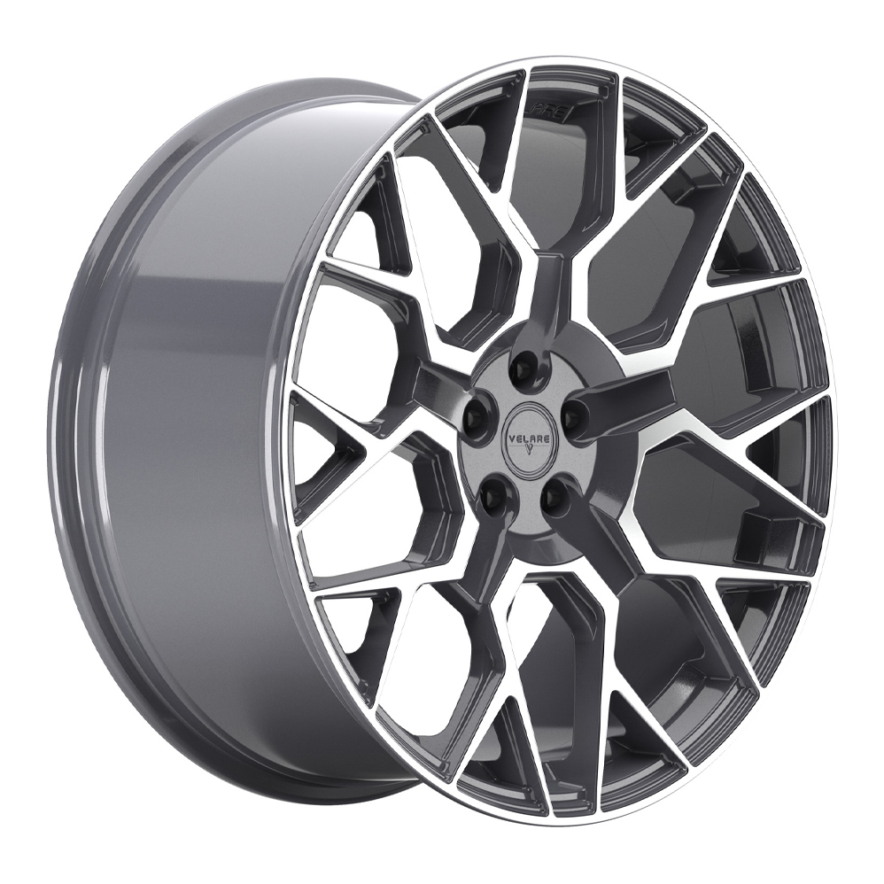 22" Velare VLR02 Platinum Grey Polsihed Alloy Wheels