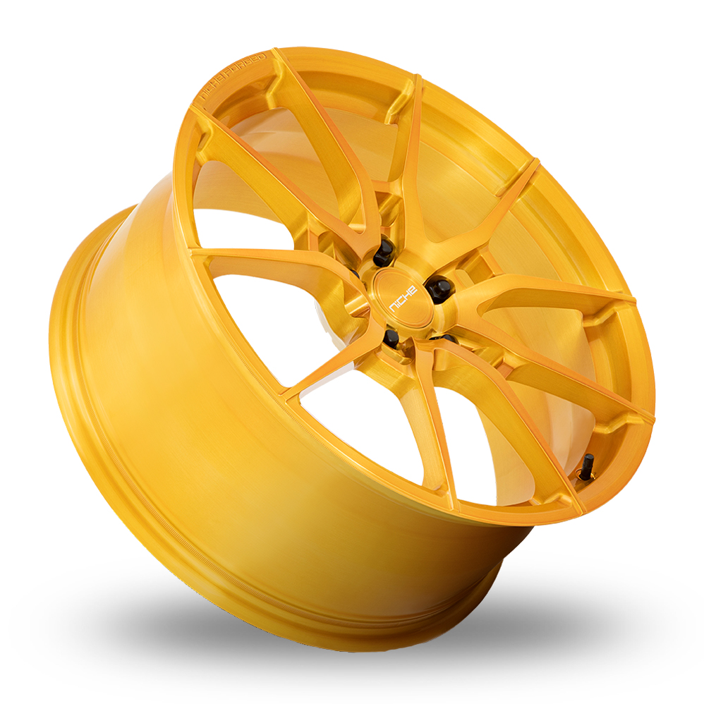 20" Niche T112 Kanan Brushed Candy Gold Alloy Wheels