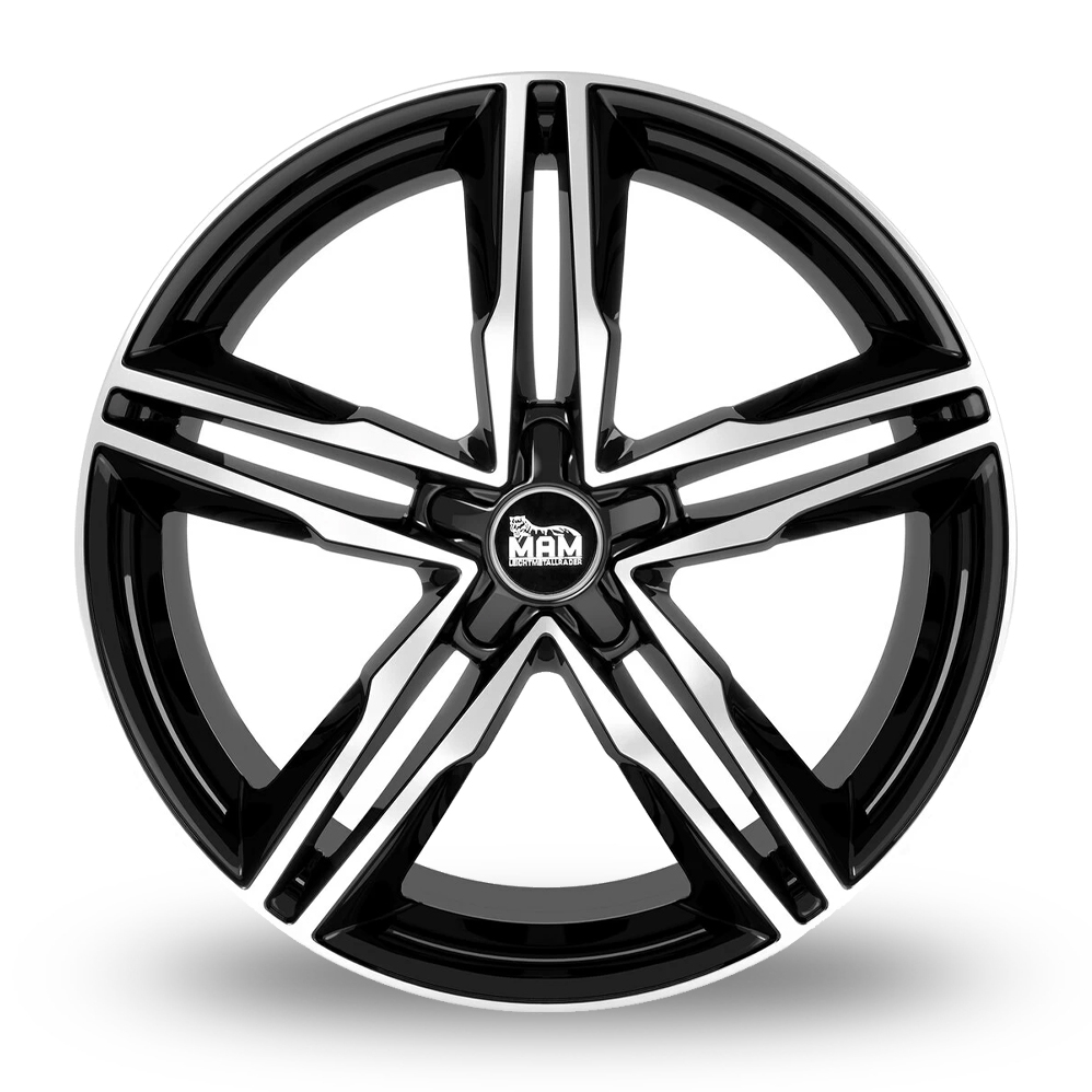 18" MAM A1 Black Polished Alloy Wheels