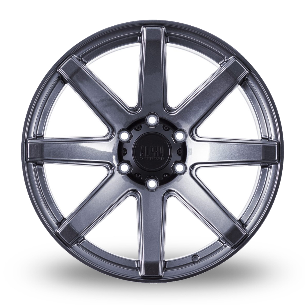 20" Alpha Off-Road Nomad Hyper Grey Alloy Wheels