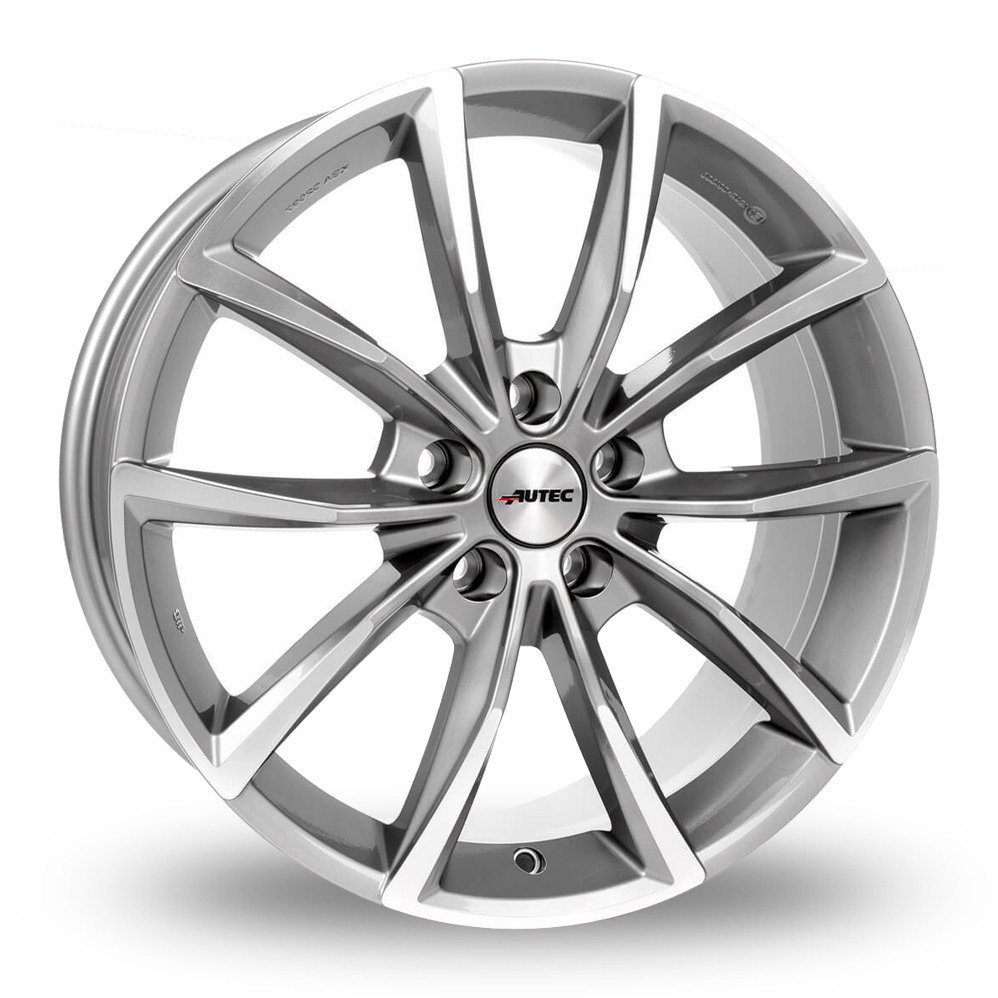 Autec Astana Titan Silver Polished Alloy Wheels