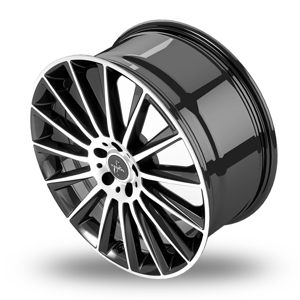 17" Keskin Tuning KT18 Black Polished Alloy Wheels