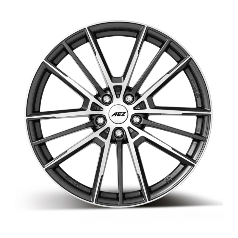 18 Inch AEZ Kaiman Gun Metal Polished Alloy Wheels