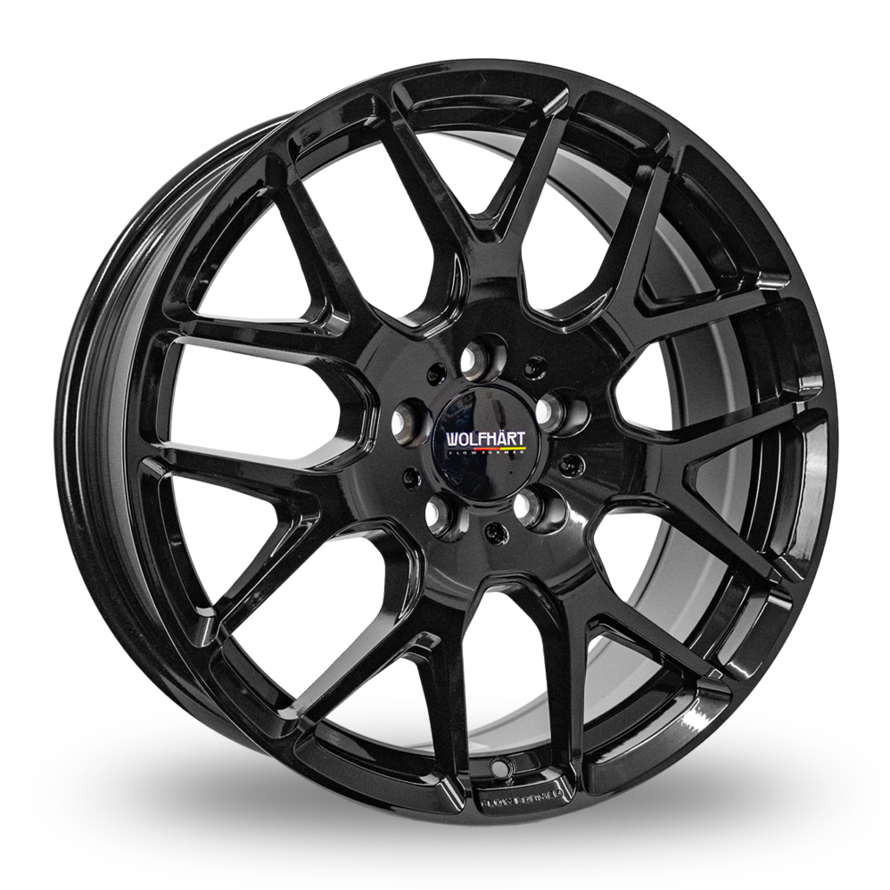 8.5x19 5x120 ET42 Wolfhart Flowformed Munich 3 (Gloss Black) (72.6cb) (875kg Load) (CH) Alloy Wheels