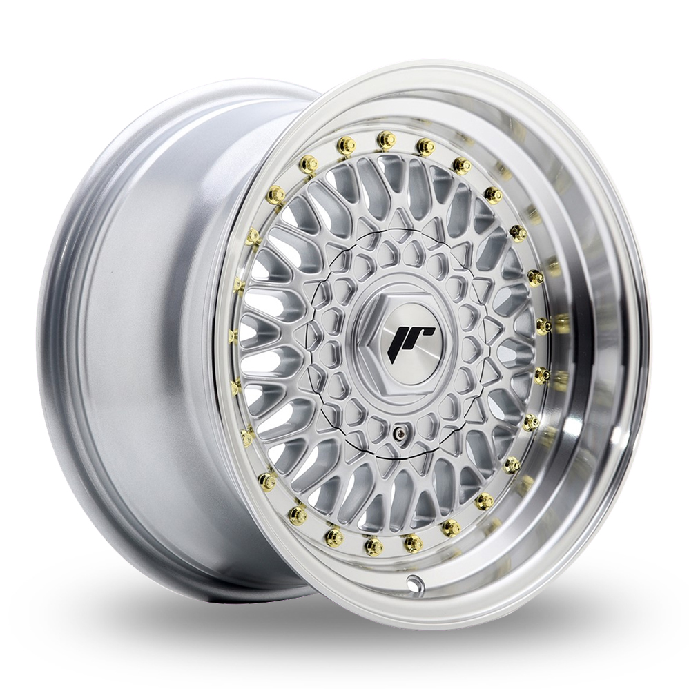 Japan Racing JR9 (8x15) Silver Machined Lip Alloy Wheels
