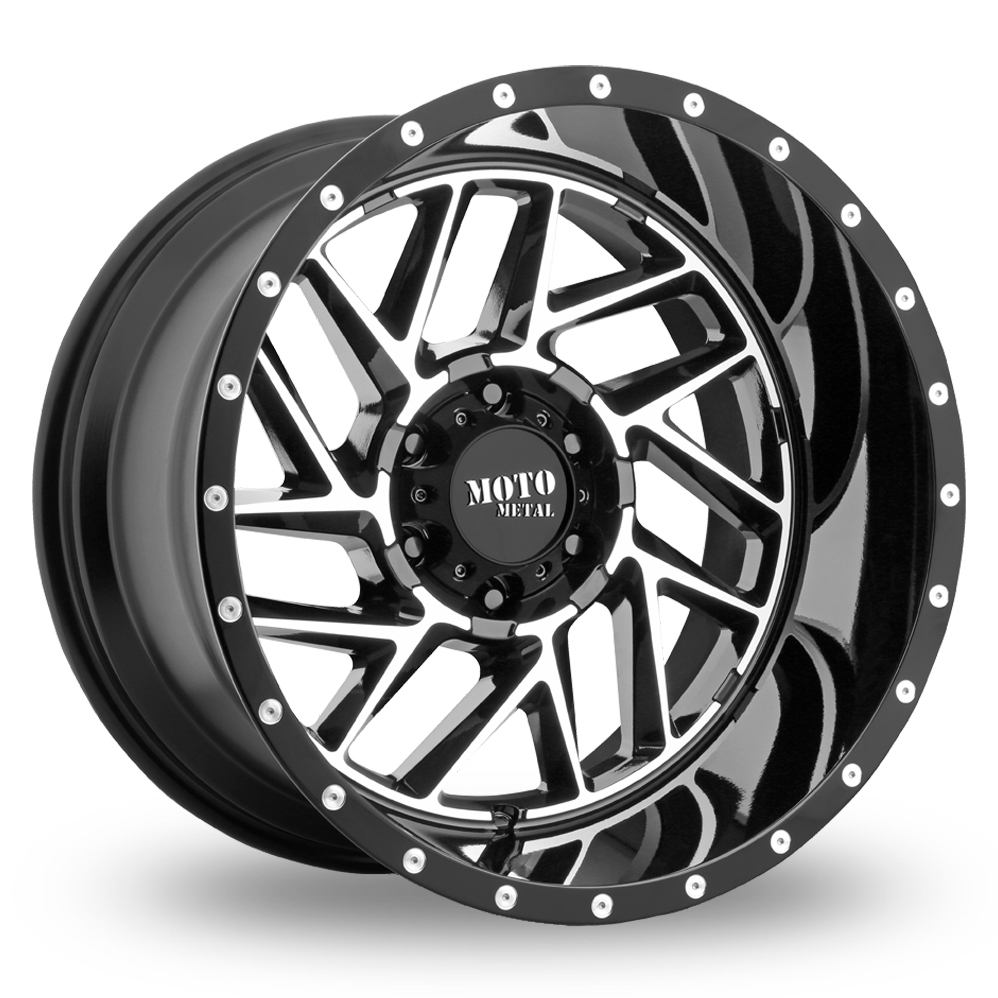 Moto Metal MO985 Breakout (USA Warehouse) Gloss Black Machined Alloy Wheels