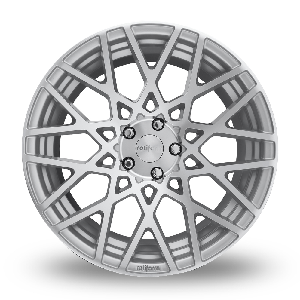 18" Rotiform R110 BLQ (USA Warehouse) Gloss Silver Machined Alloy Wheels