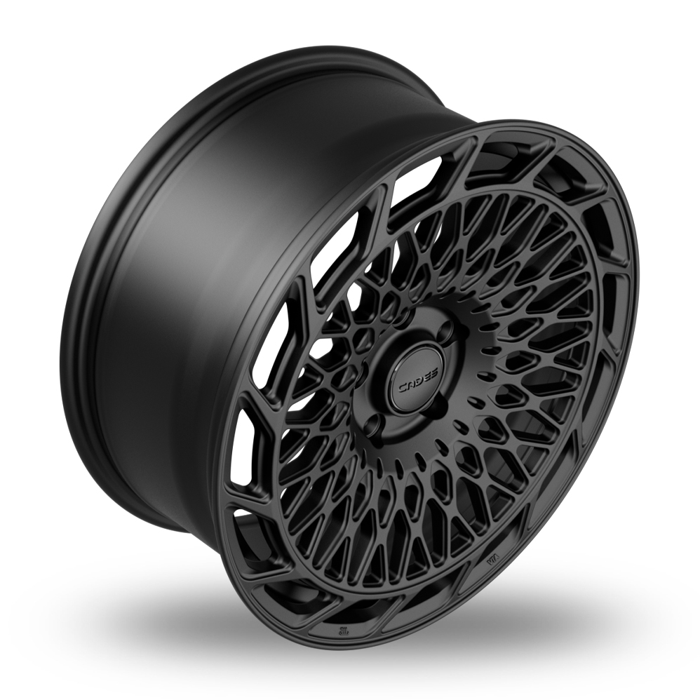 19" Cades Dione Matt Black Alloy Wheels