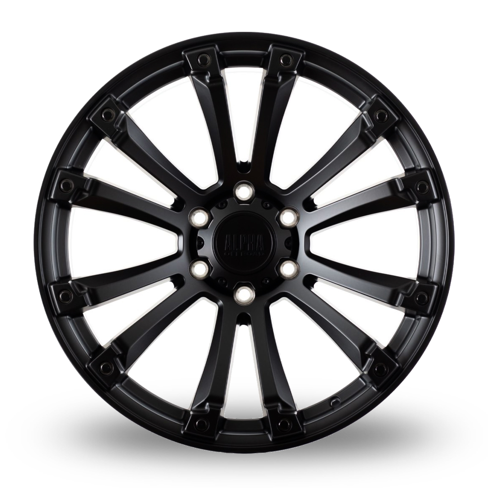 18" Alpha Off-Road Maverick Satin Black Alloy Wheels