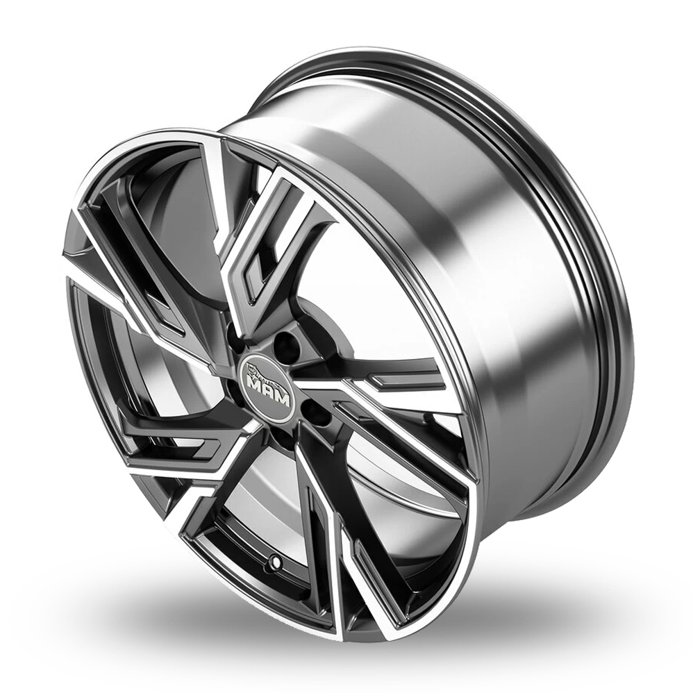 18" MAM RS5 Palladium Polished Alloy Wheels