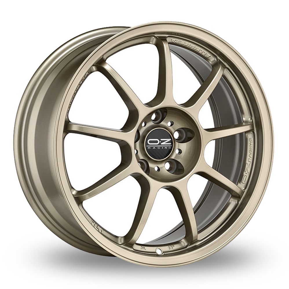 OZ Racing Alleggerita HLT 5F White Gold Alloy Wheels