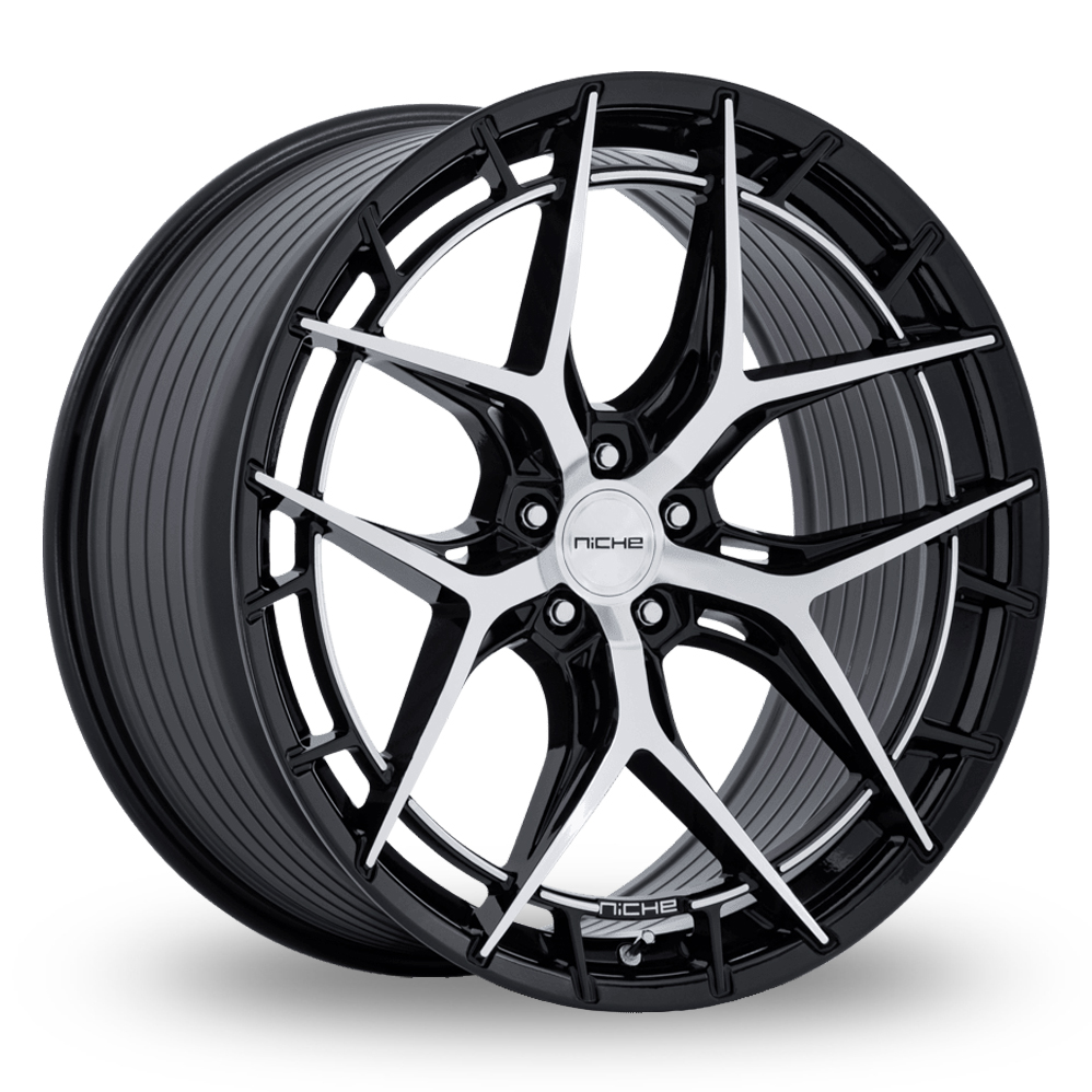 Niche NC286 Riviera (USA Warehouse) Gloss Black Polished Alloy Wheels