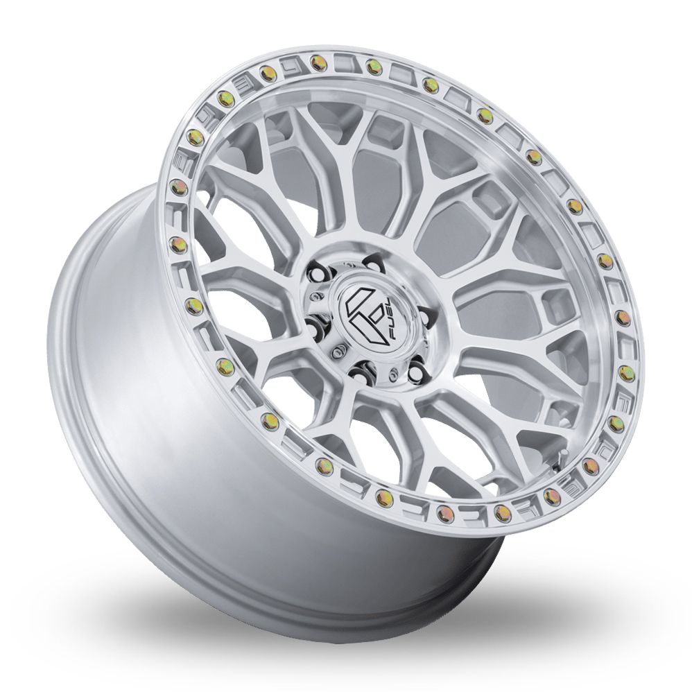17" Fuel Off-Road FC901 Talon (USA Warehouse) Gloss Silver Polished Alloy Wheels