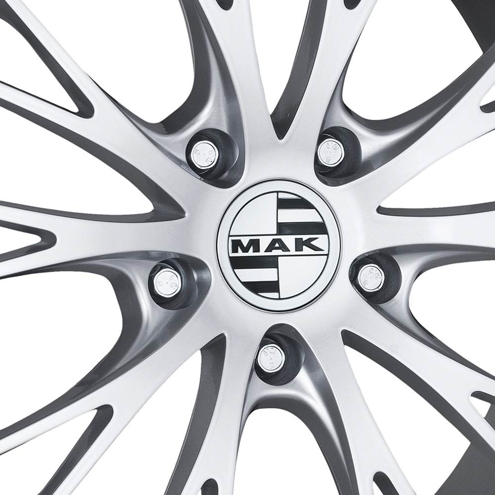 20" MAK Rennen Silver Alloy Wheels