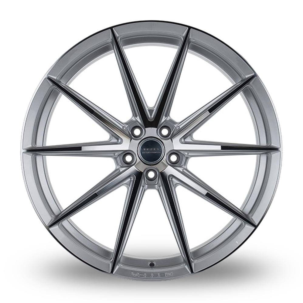 22" Vossen HFX-2 (9.5x22) (Deep Concave) Silver Polished Alloy Wheels
