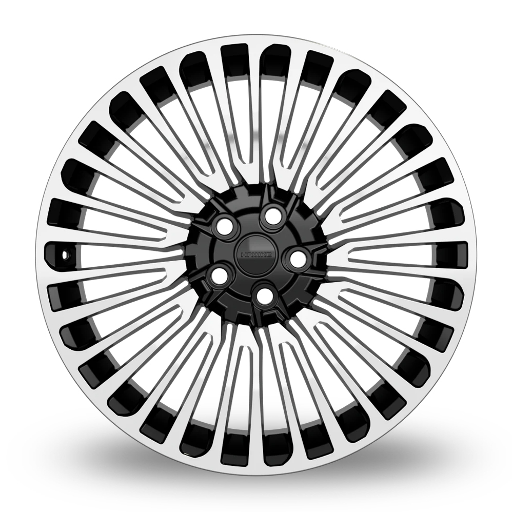 22" Hawke Sentry Black Polished Alloy Wheels