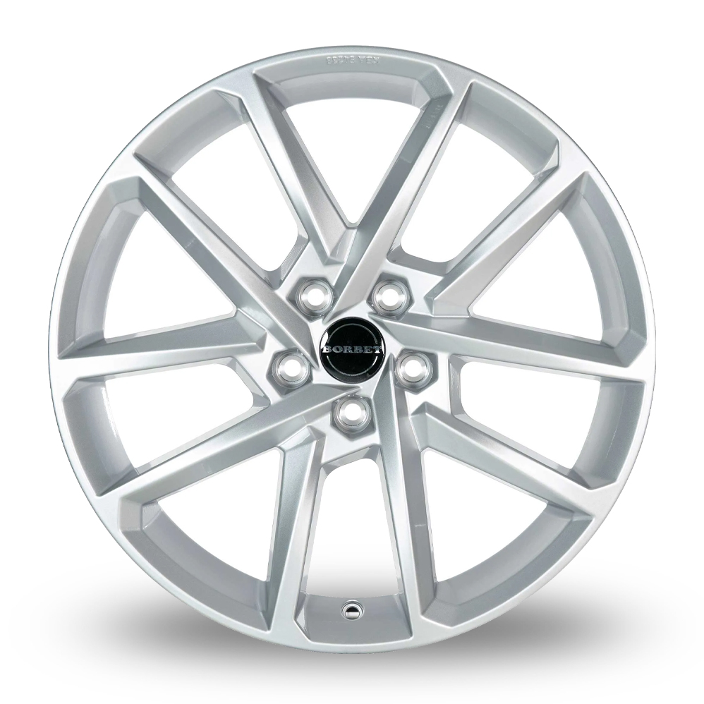 18" Borbet N Crystal Silver Alloy Wheels