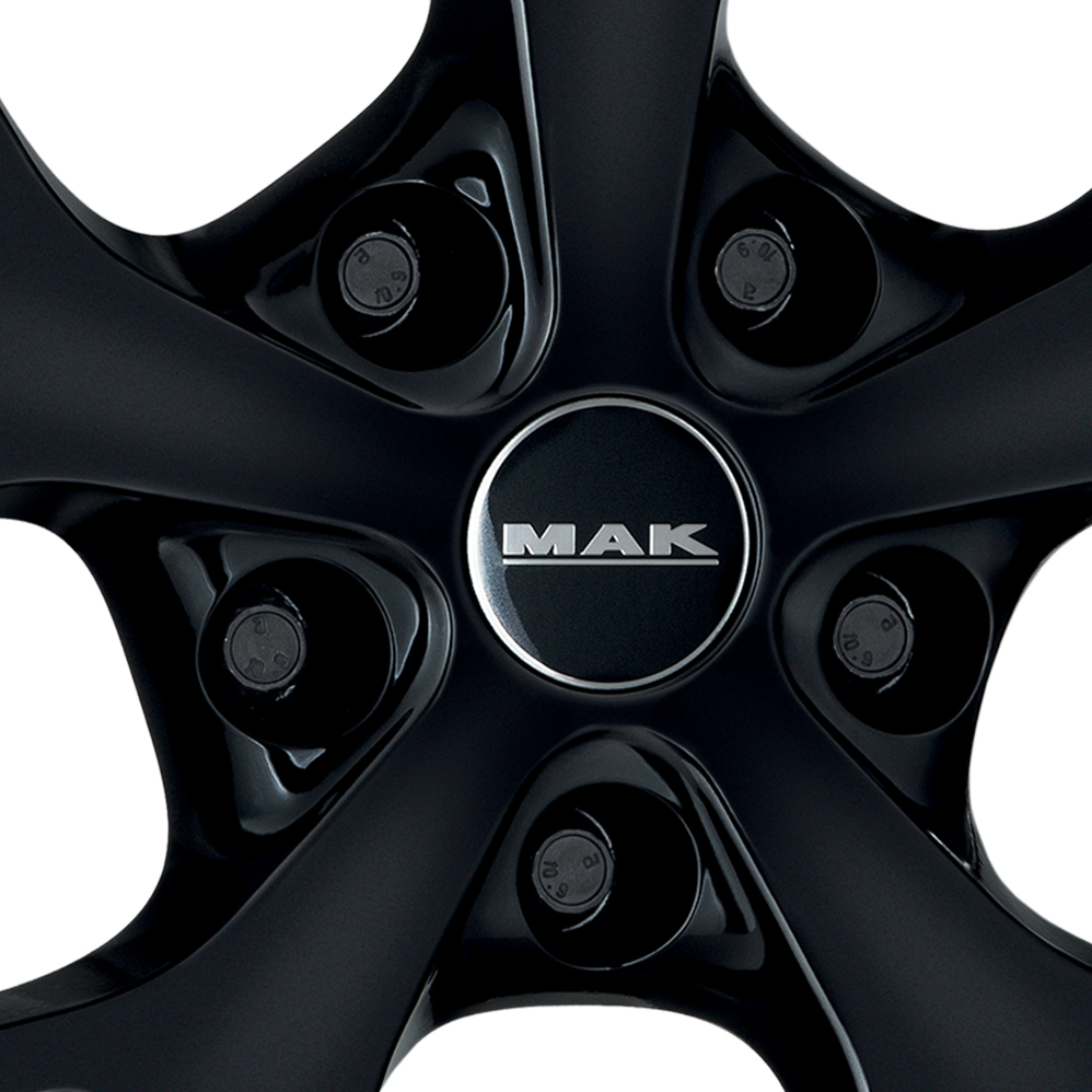 17" MAK Liberty Gloss Black Alloy Wheels