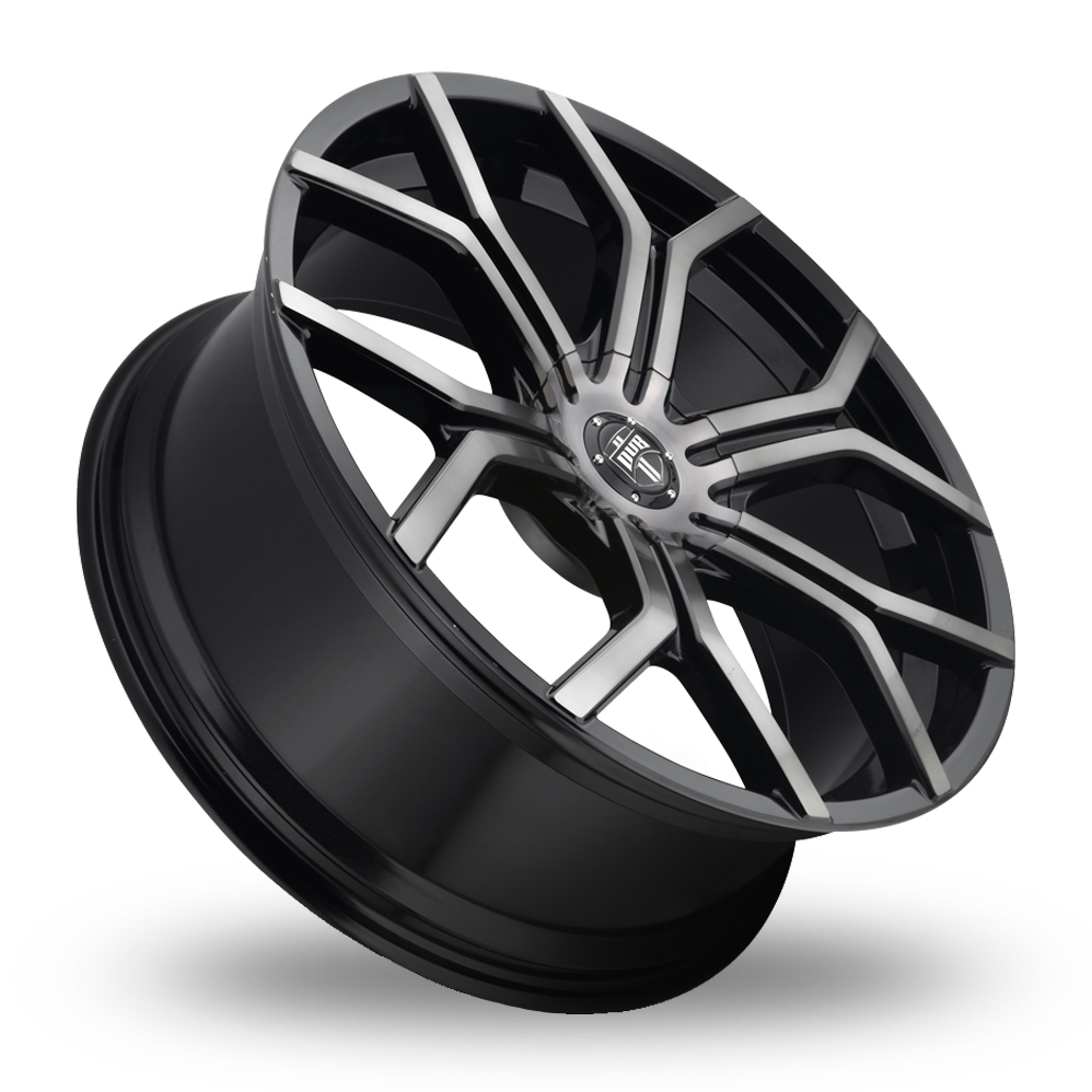 22" DUB S209 Royalty Gloss Machined Double Dark Tint Alloy Wheels
