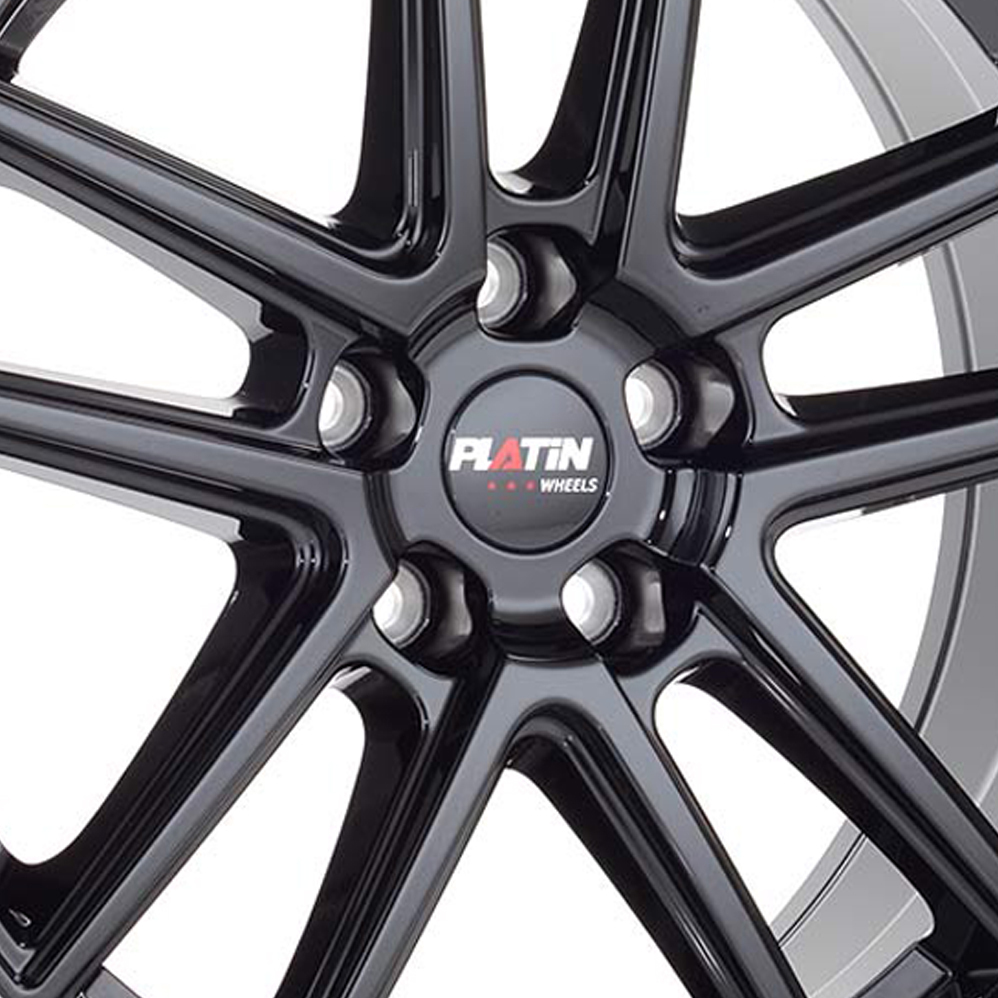 19" Platin P 73 Gloss Black Alloy Wheels
