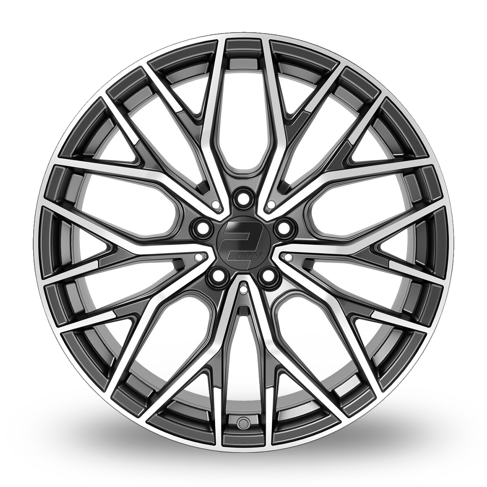 18" 2DRV WH37 Dark Gunmetal Machined Alloy Wheels