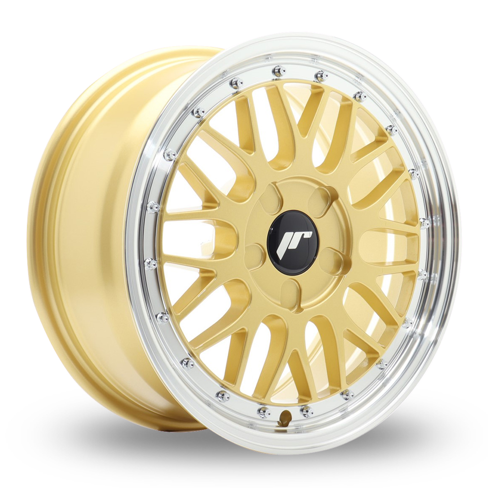 Japan Racing JR23 (7x16) (Custom Fitment) Gold Machined Lip Alloy Wheels