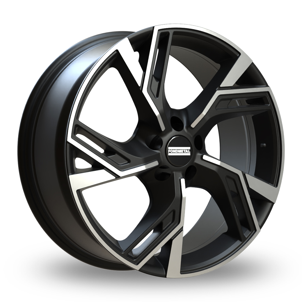 Fondmetal Atena Matt Black Machined Alloy Wheels