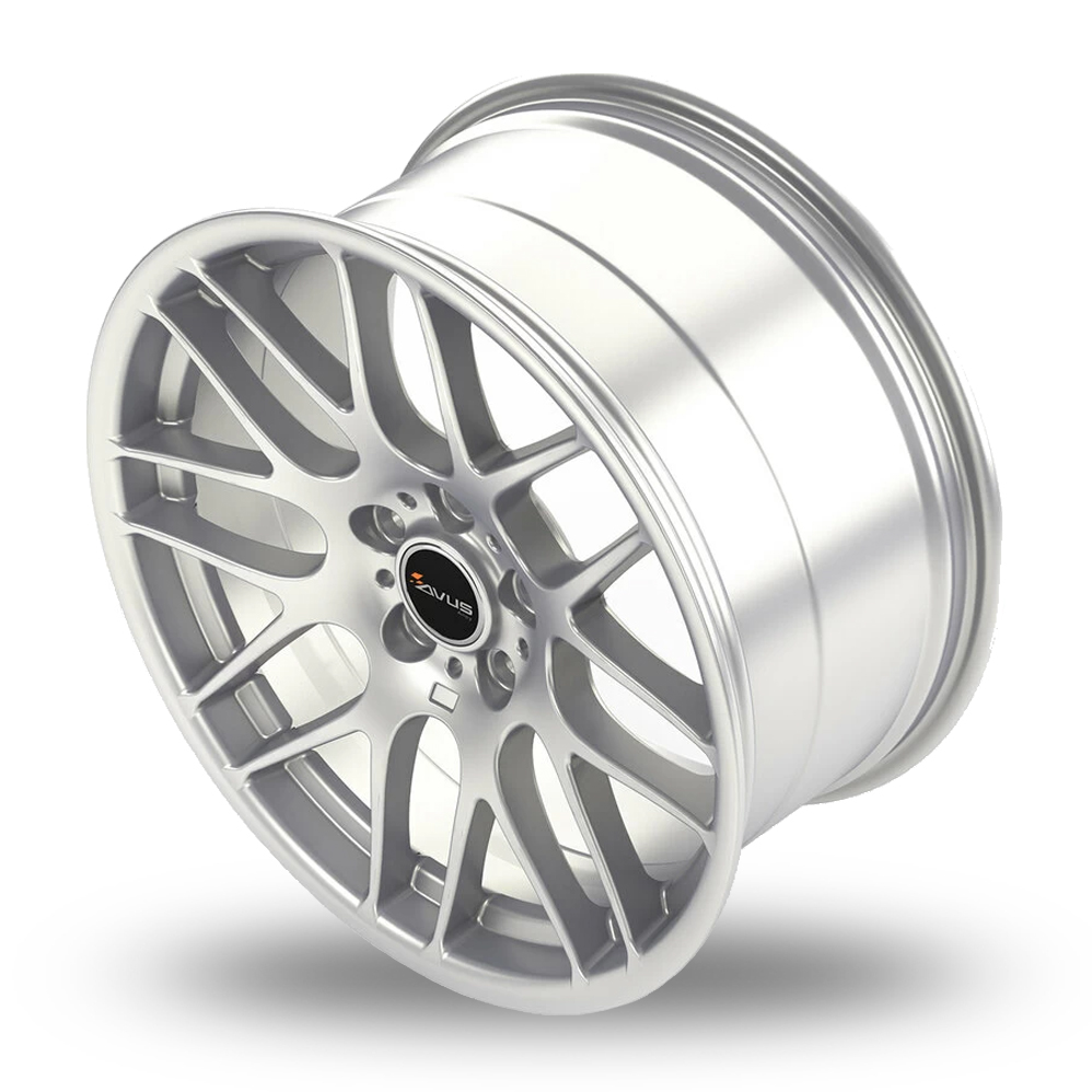 19" Avus Racing AC-MB4 Hyper Silver Alloy Wheels
