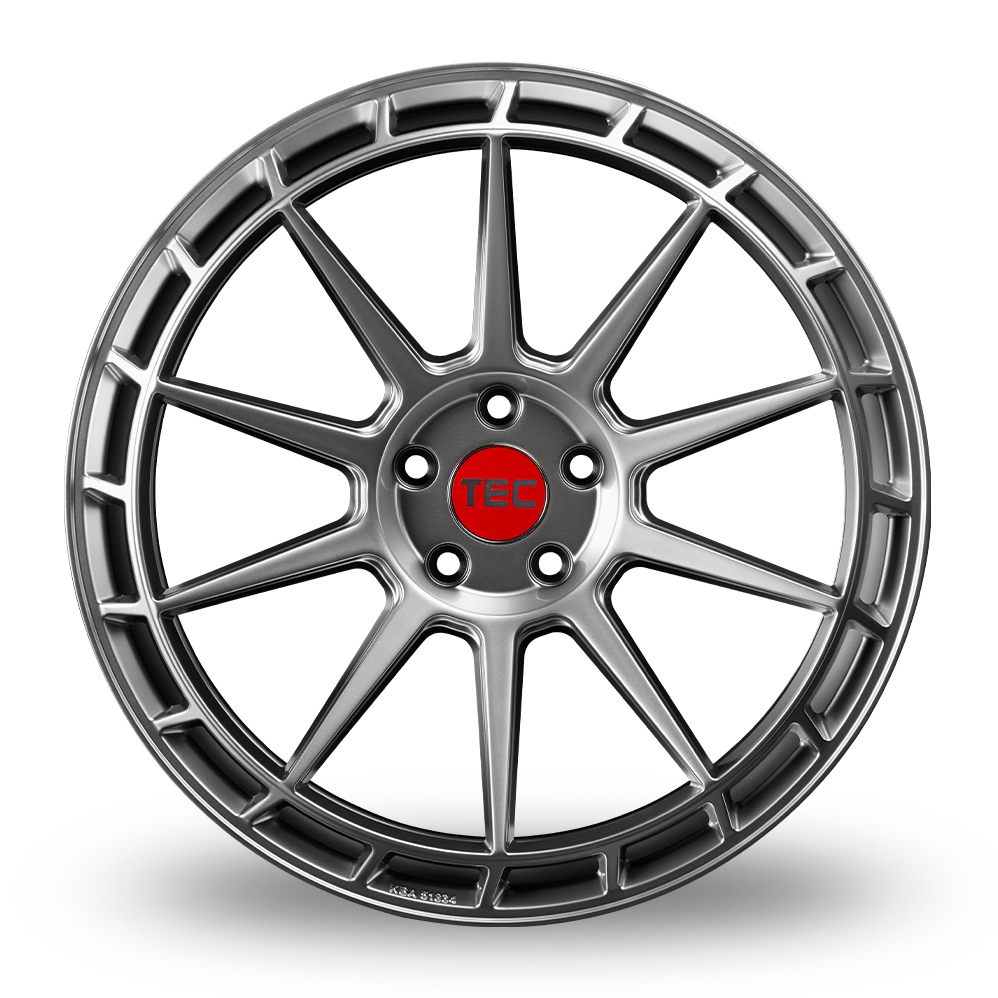 20" TEC Speedwheels GT8 Hyper Silver Alloy Wheels