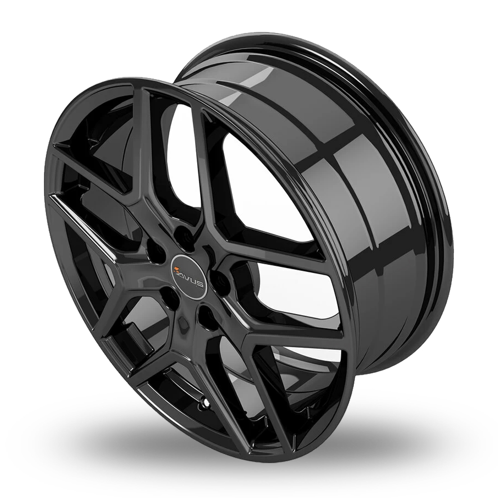 18" Avus Racing AC-519 Black Alloy Wheels