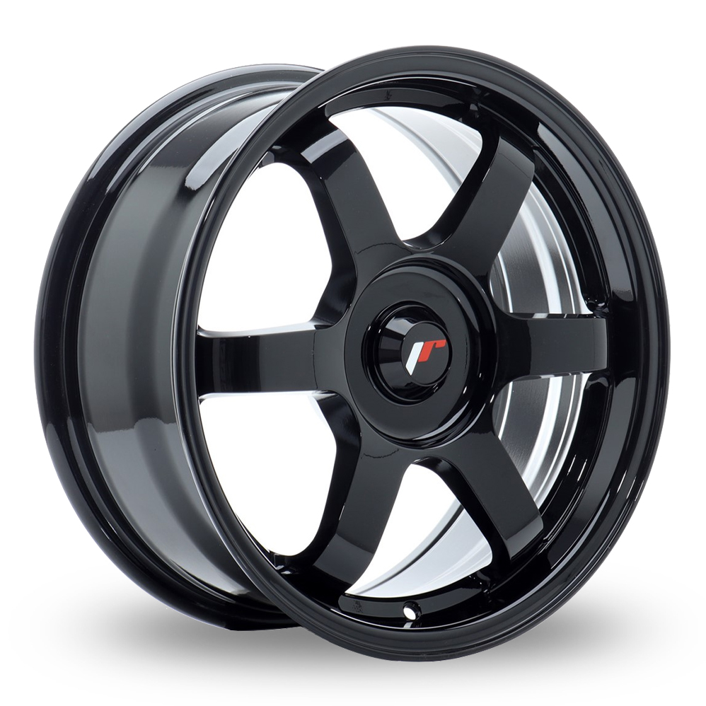 Japan Racing JR3 (7x17) (Custom Fitment) Gloss Black Alloy Wheels
