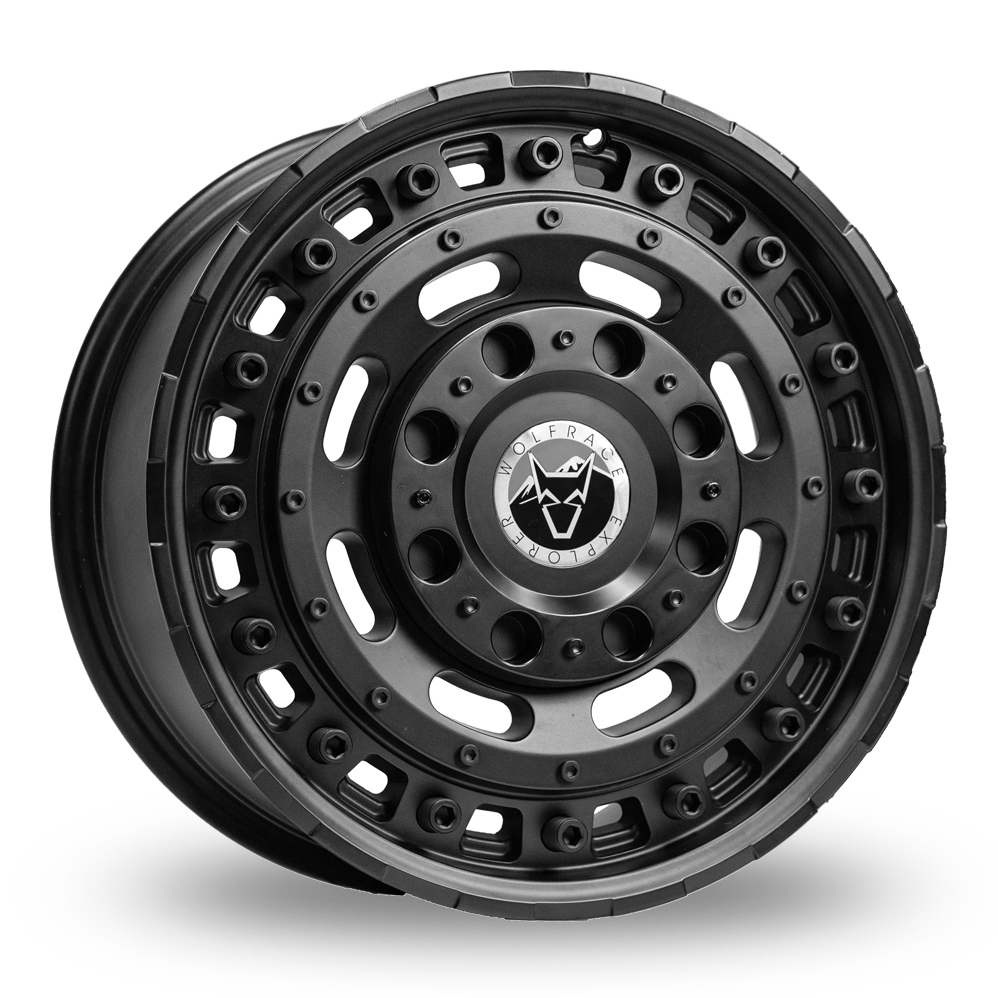 17 Inch Wolfrace Explorer Slotmag (Special Offer) Matt Black Alloy Wheels