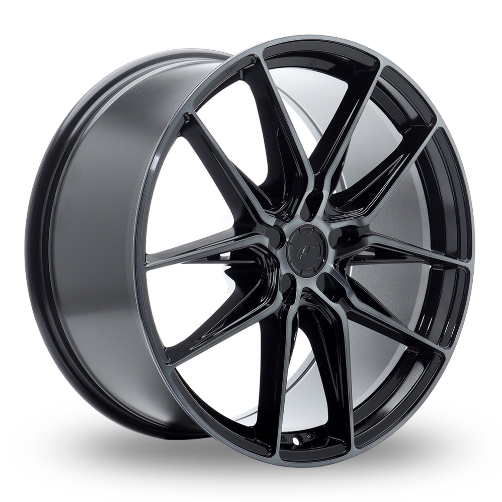 Japan Racing JR44 (9x20) (Custom Fitment) Black Machined Tinted Face Alloy Wheels