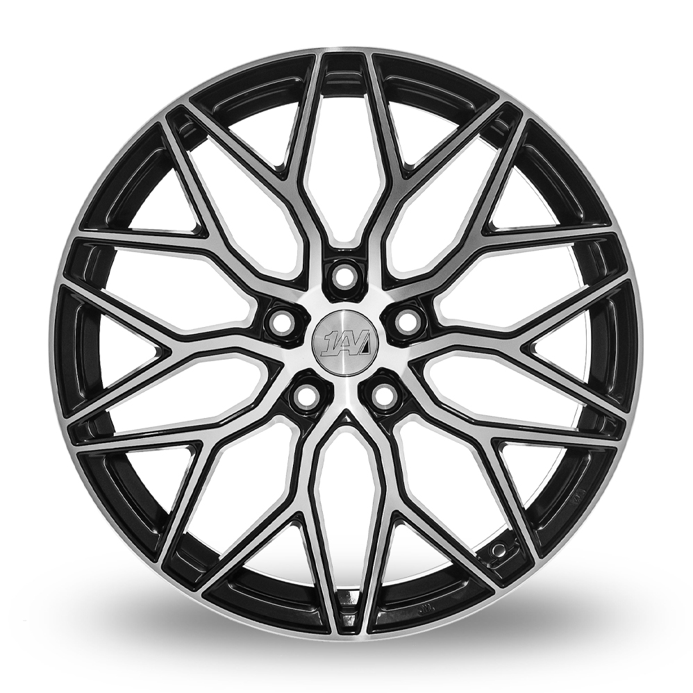 19" 1AV ZX12 Gloss Black Polished Alloy Wheels