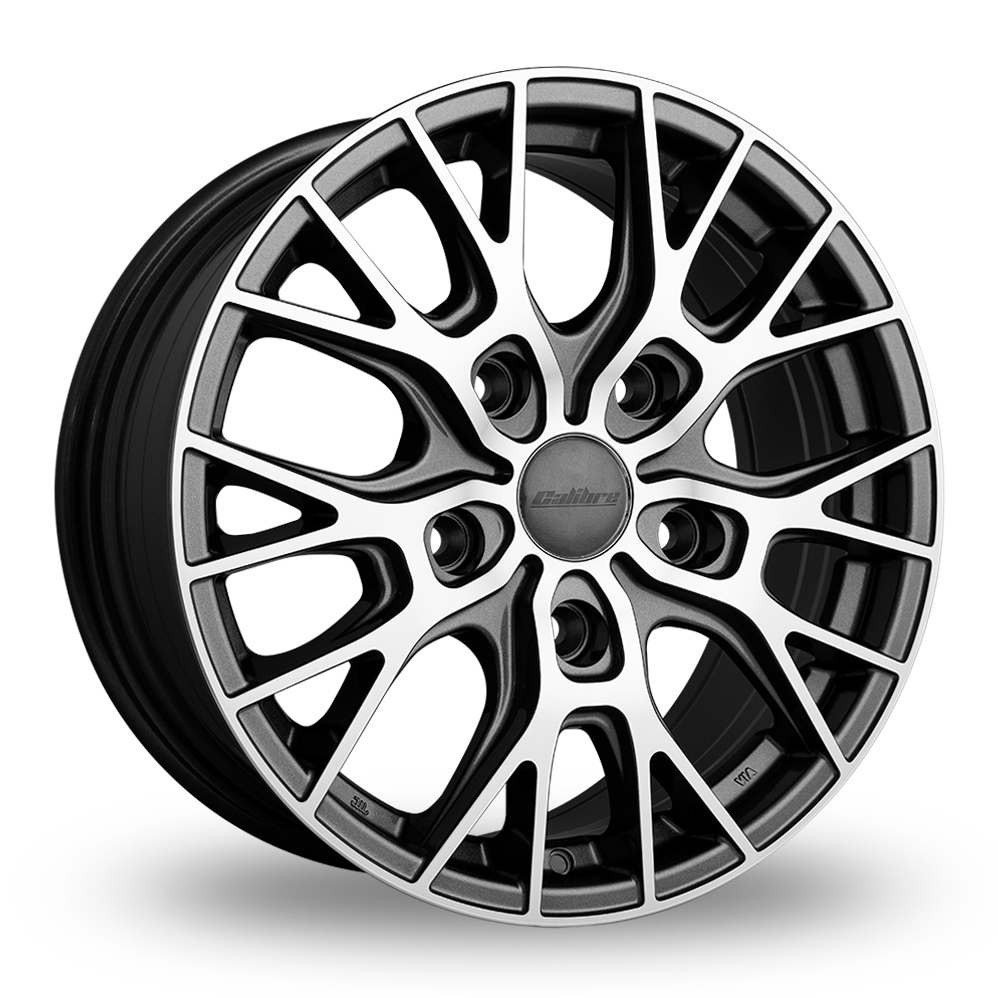 Calibre Crusade Gunmetal Polished Alloy Wheels