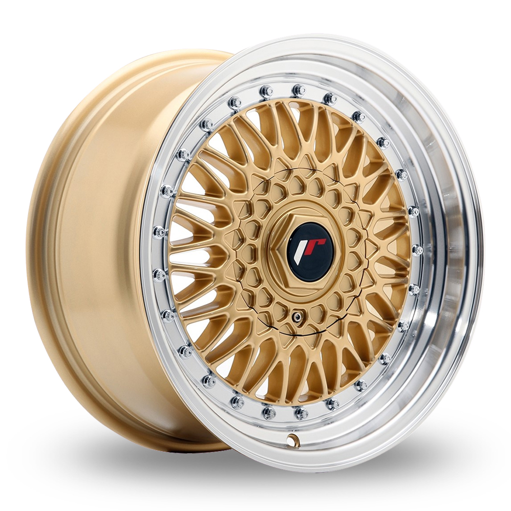 Japan Racing JR9 (7.5x16) (Custom Fitment) Gold Machined Lip Alloy Wheels