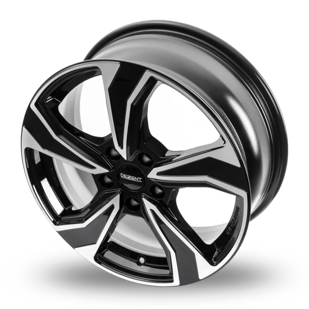 16" Dezent KB Black Polished Alloy Wheels
