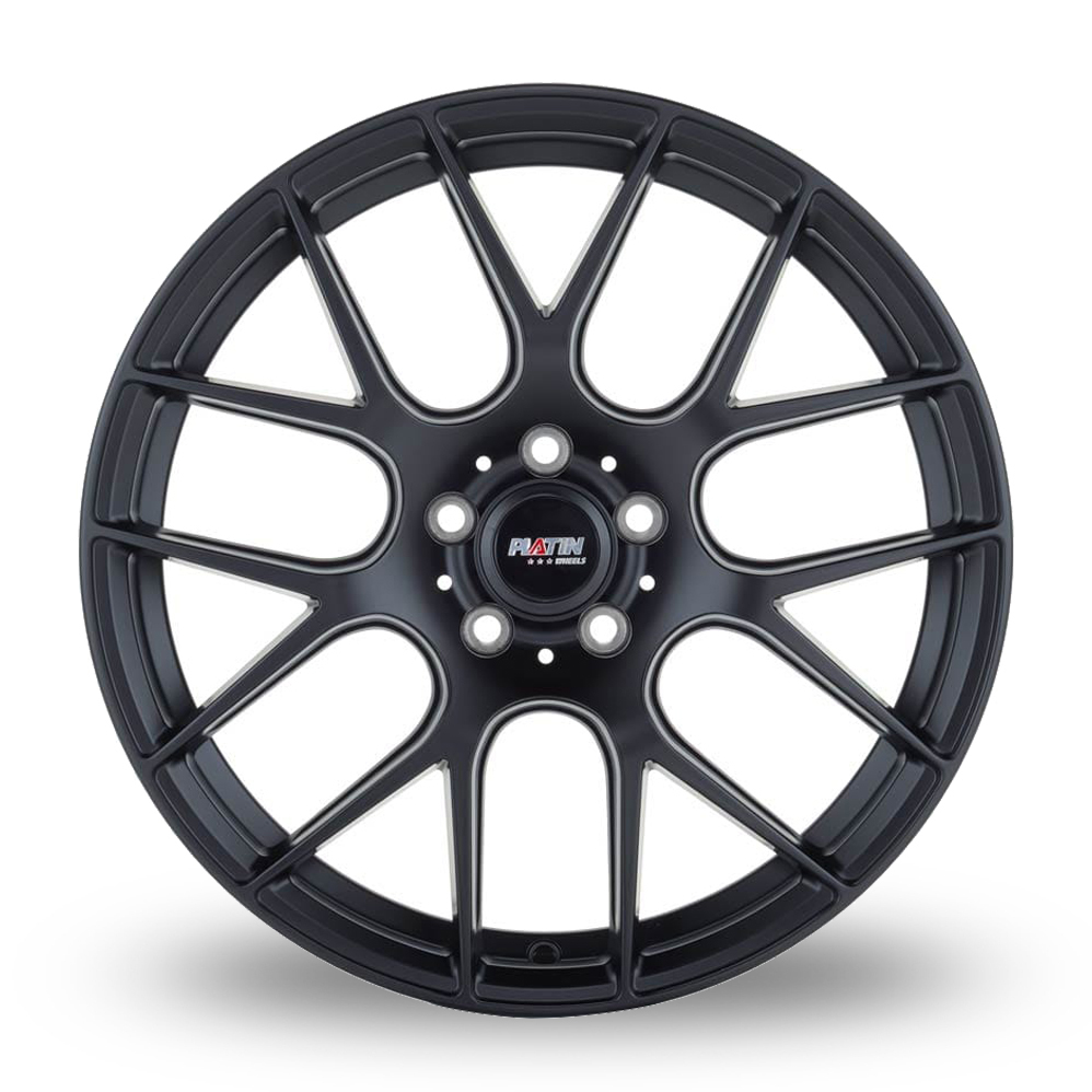 20" Platin P 91 Matt Black Alloy Wheels