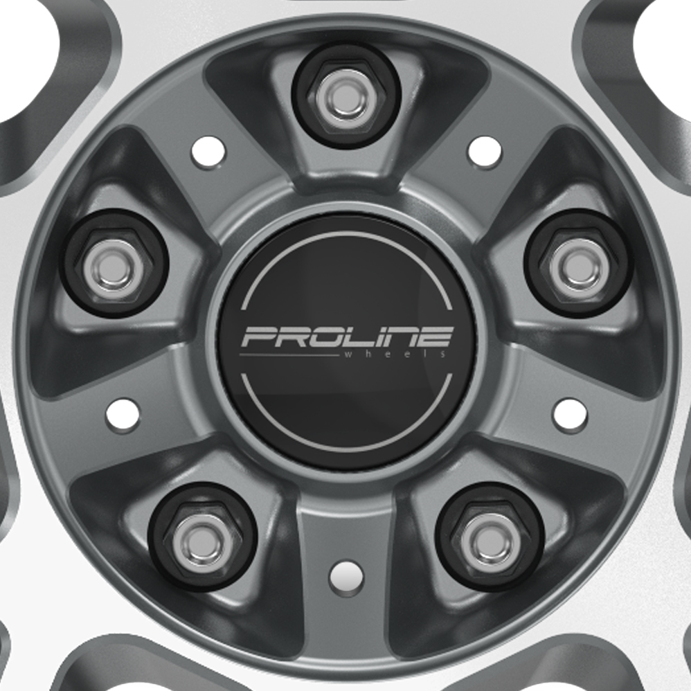 22" Proline PFG Forged Matt Grey Polished Alloy Wheels
